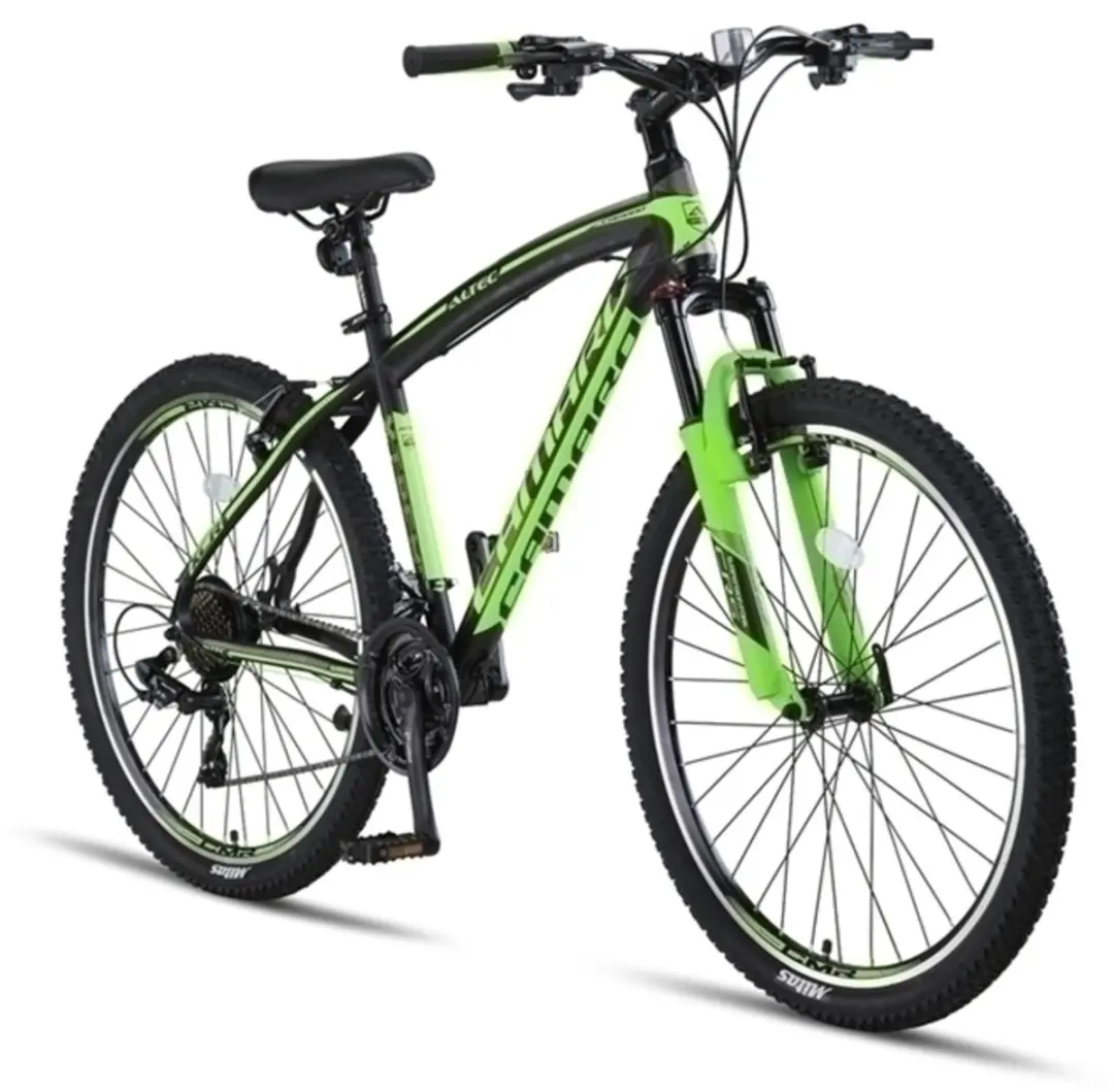 Altec Camaro Hardtail Mountainbike 21V 27.5" - 45cm - Zwart/Groen