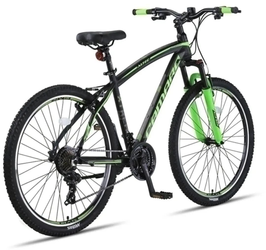 Altec Camaro Hardtail Mountainbike 21V 27.5" - 45cm - Zwart/Groen - afbeelding 6 van 6