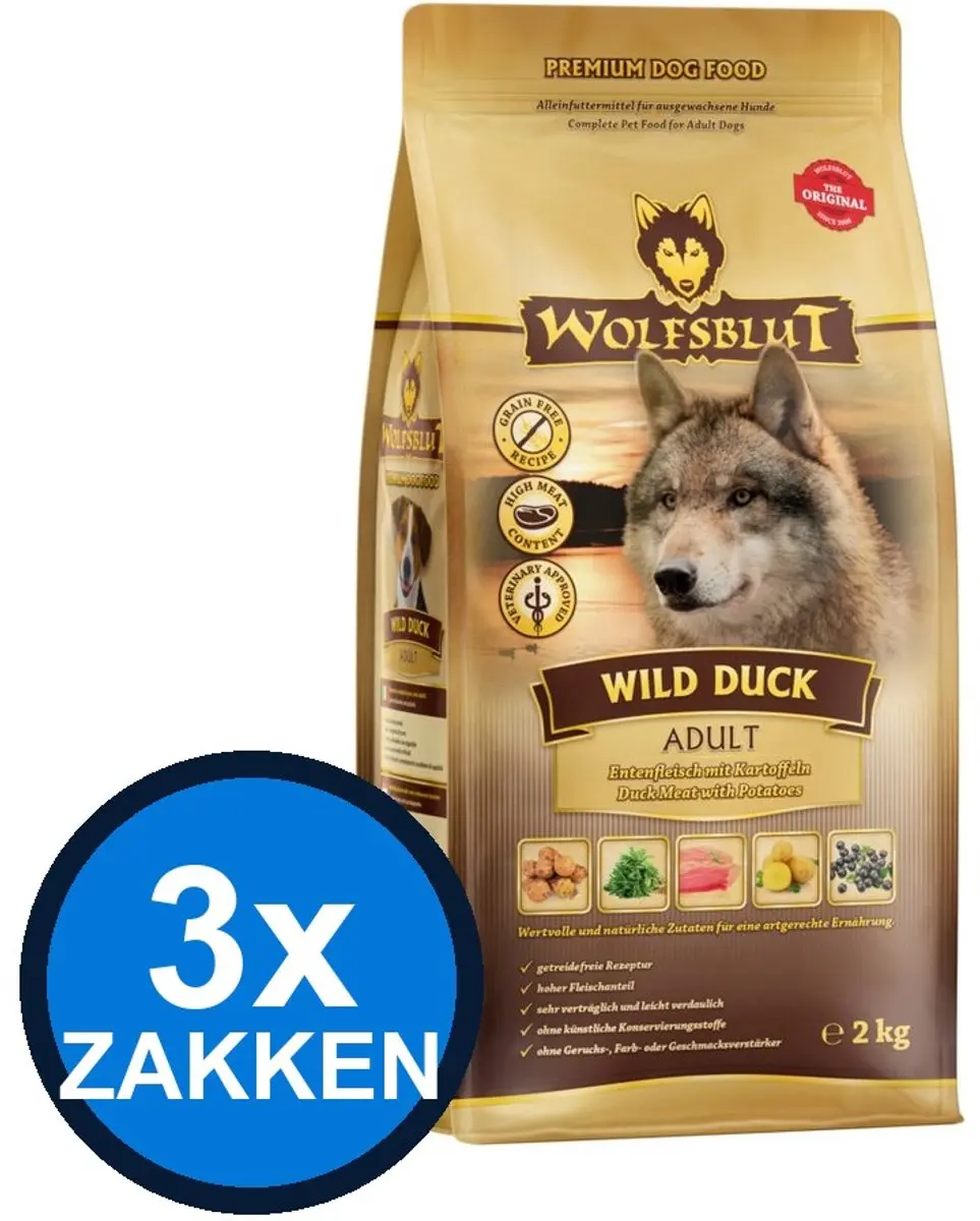 Wolfsblut Adult Wild Duck Droogvoer 2kg