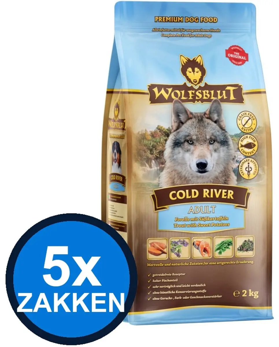 Wolfsblut Adult Cold River Hondenvoer Droogvoer 2kg