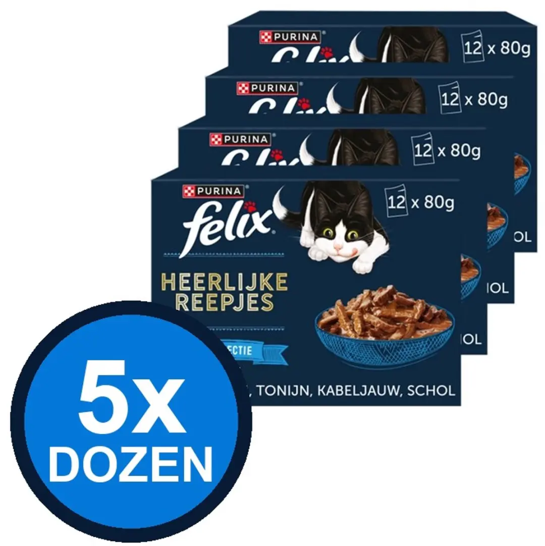 Felix Heerlijke Reepjes Pouch Jus Vis Selectie