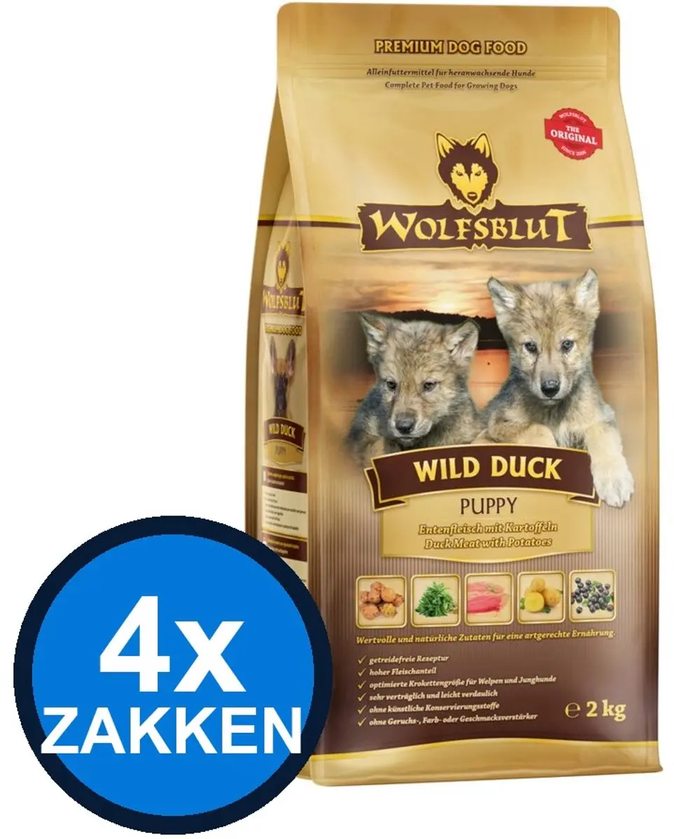 Wolfsblut Puppy Wild Duck Droogvoer