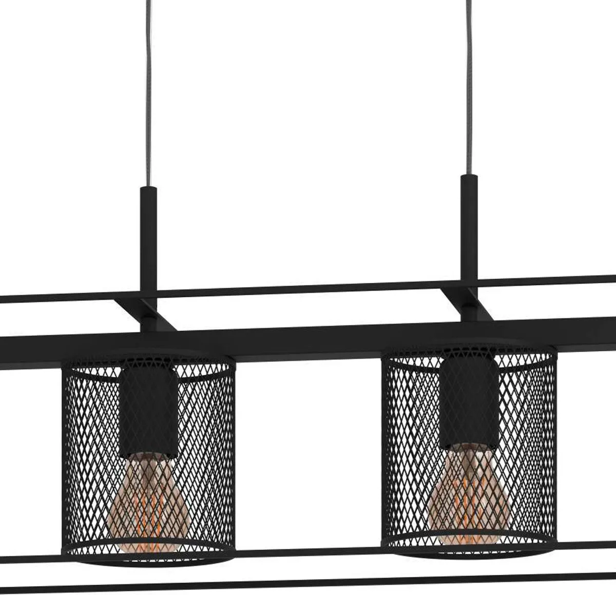Eglo Catterick Hanglamp E27 - 91cm - Zwart
