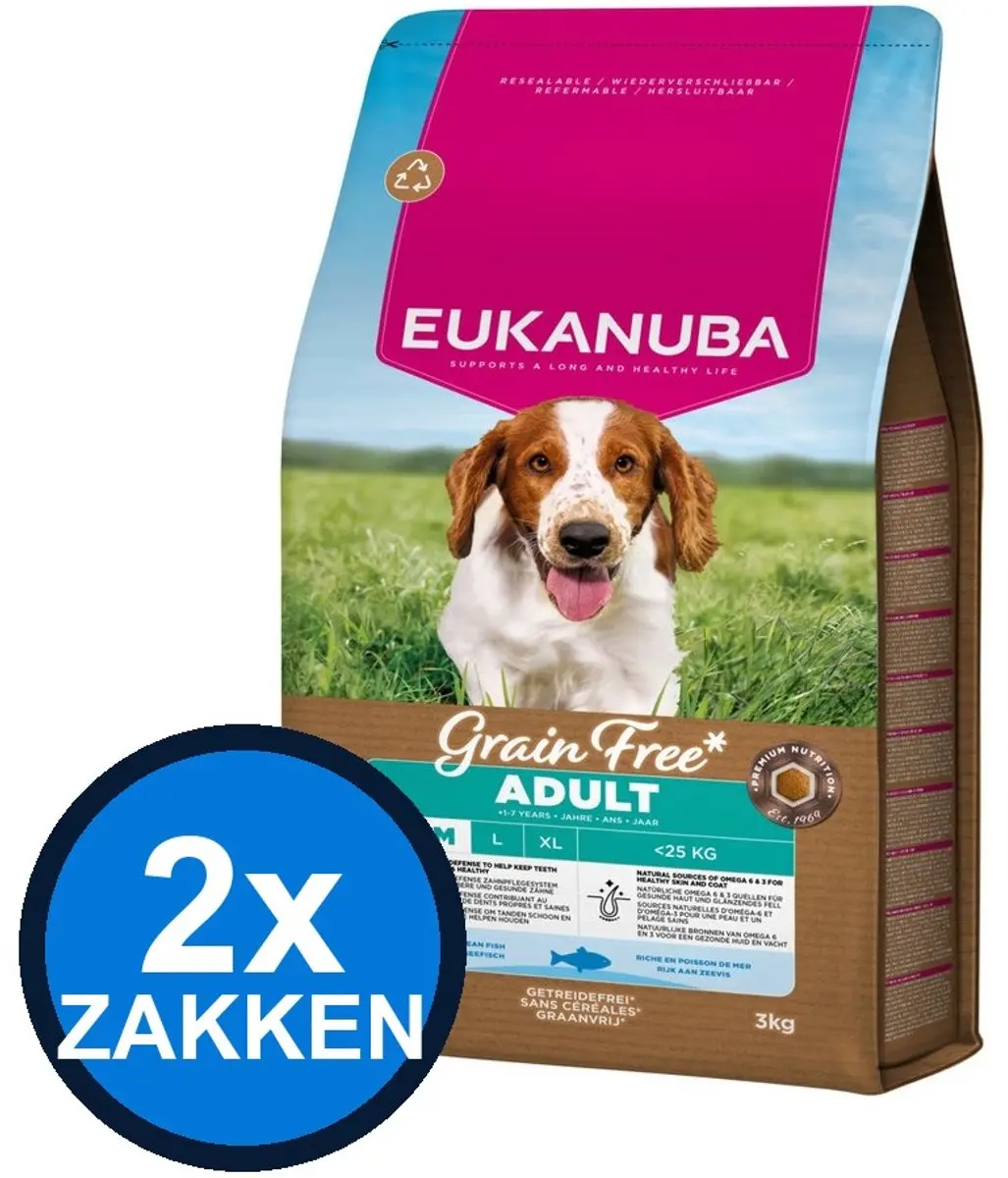 Eukanuba Grain Free Adult Small/Medium Ocean Fish