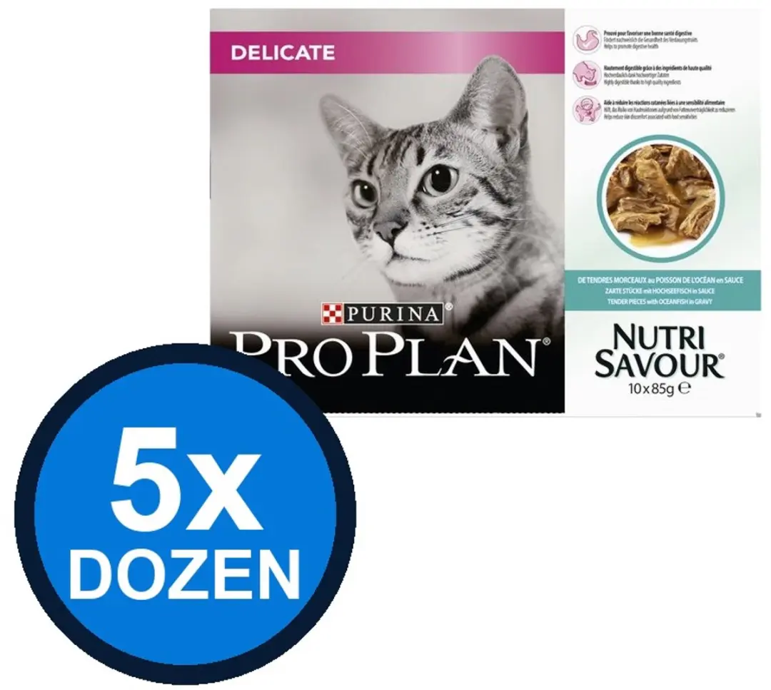 Pro Plan Cat Pouch Delicate Vis in Saus