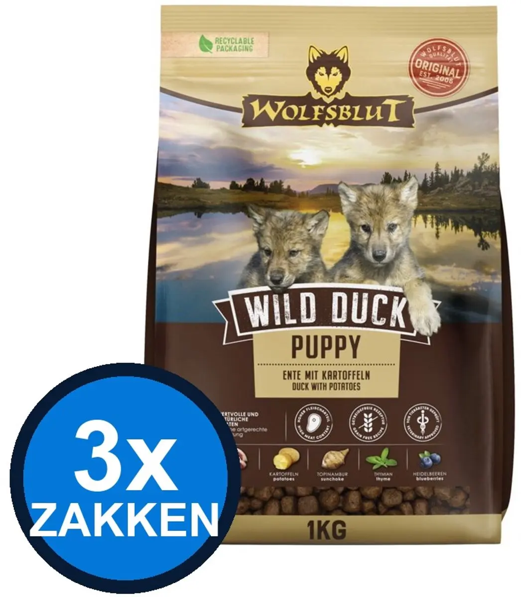 Wolfsblut Puppy Wild Duck Droogvoer