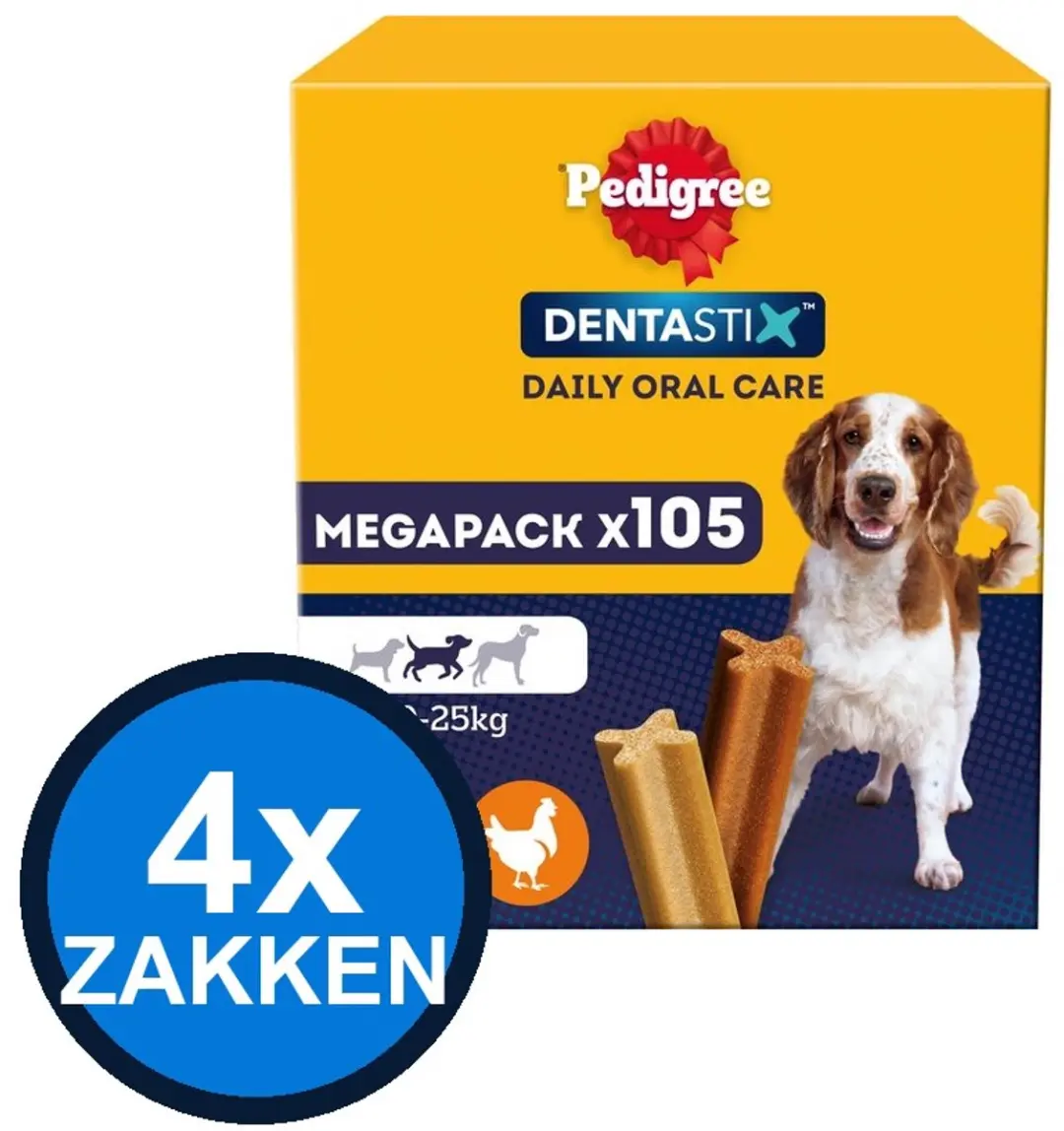 Pedigree Dentastix Medium Mega Pack 105 Stuks