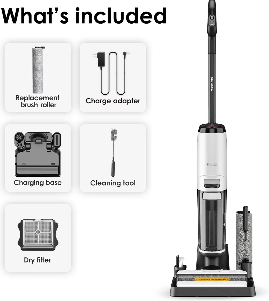 Tineco Floor One S7 Steam Plus Vloerreiniger - Wit