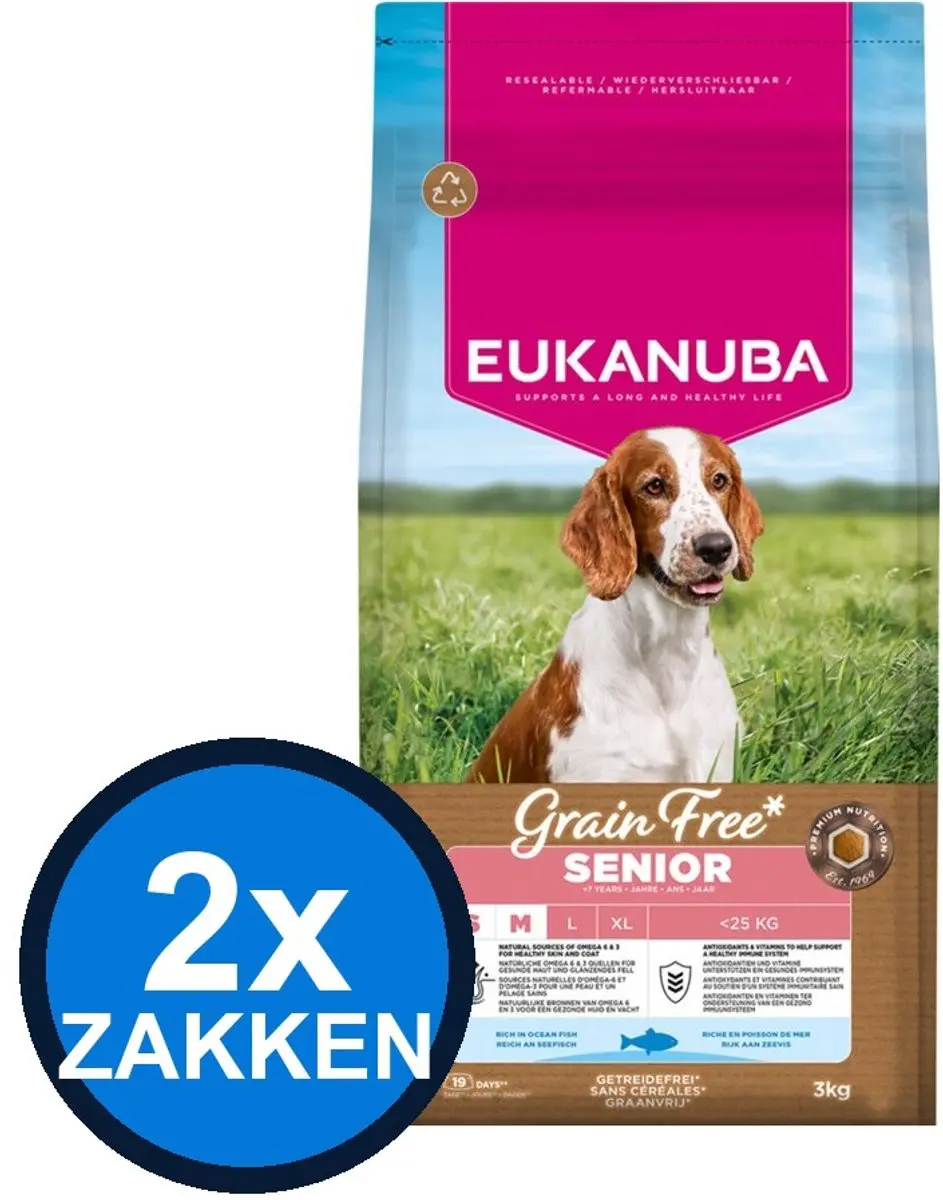 Eukanuba Grain Free Dog Senior Small/Medium Ocean Fish