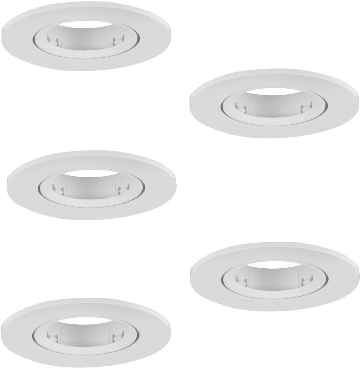 Eglo Barranco Inbouwspot GU10 - Ø9cm - Wit - 5 Stuks