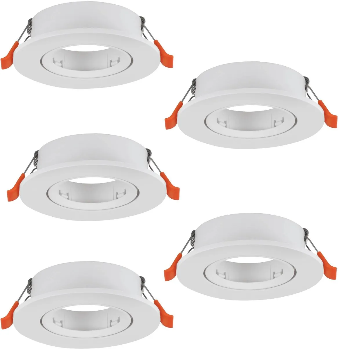 Eglo Barranco Inbouwspot GU10 - Ø9cm - Wit - 5 Stuks