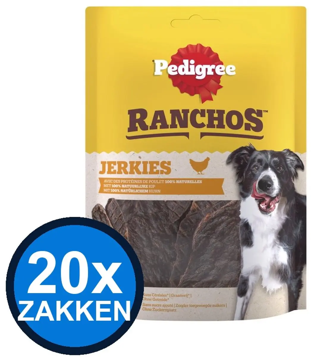 Pedigree Ranchos Jerkies Kip Honden Snacks