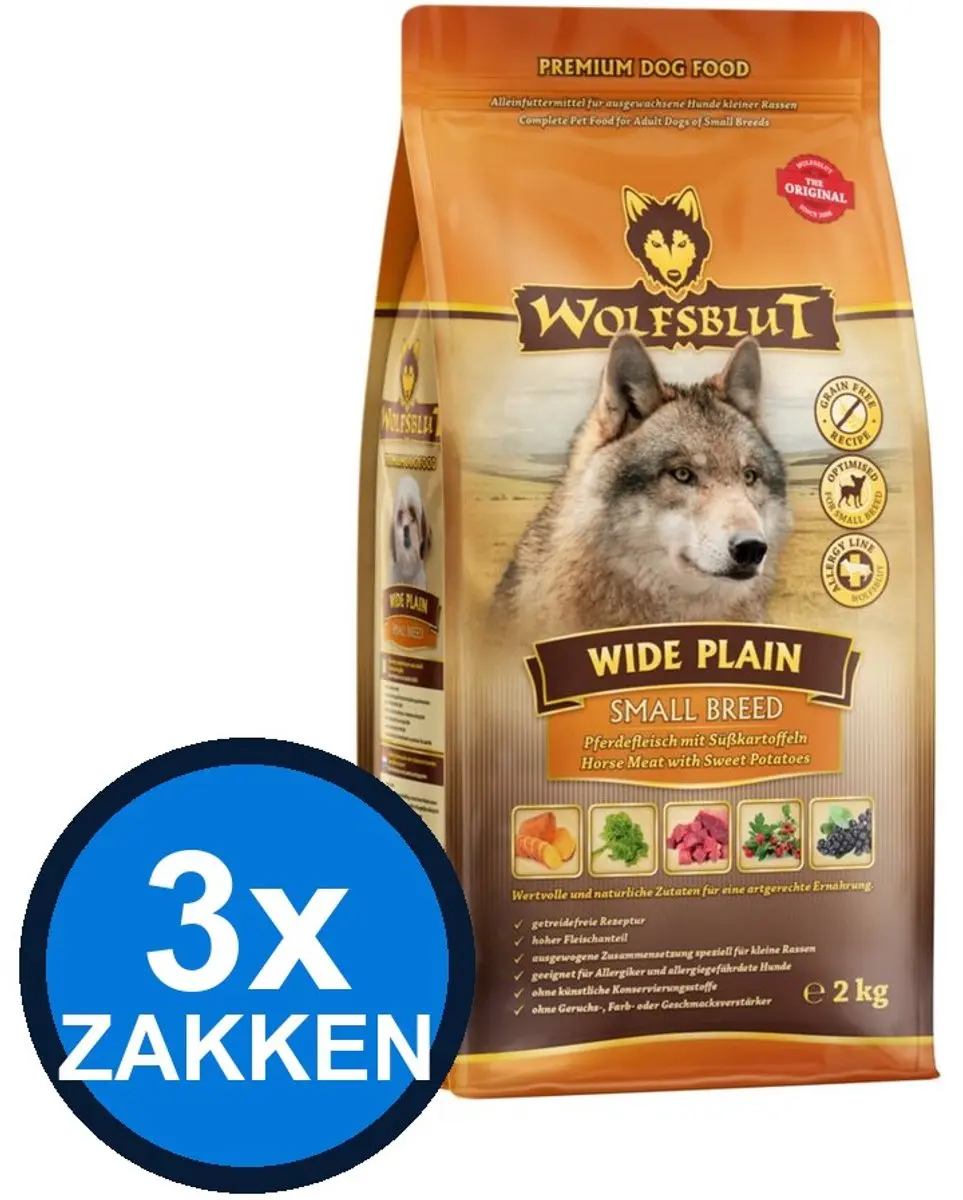 Wolfsblut Adult Wide Plain Small Breed Hondenvoer
