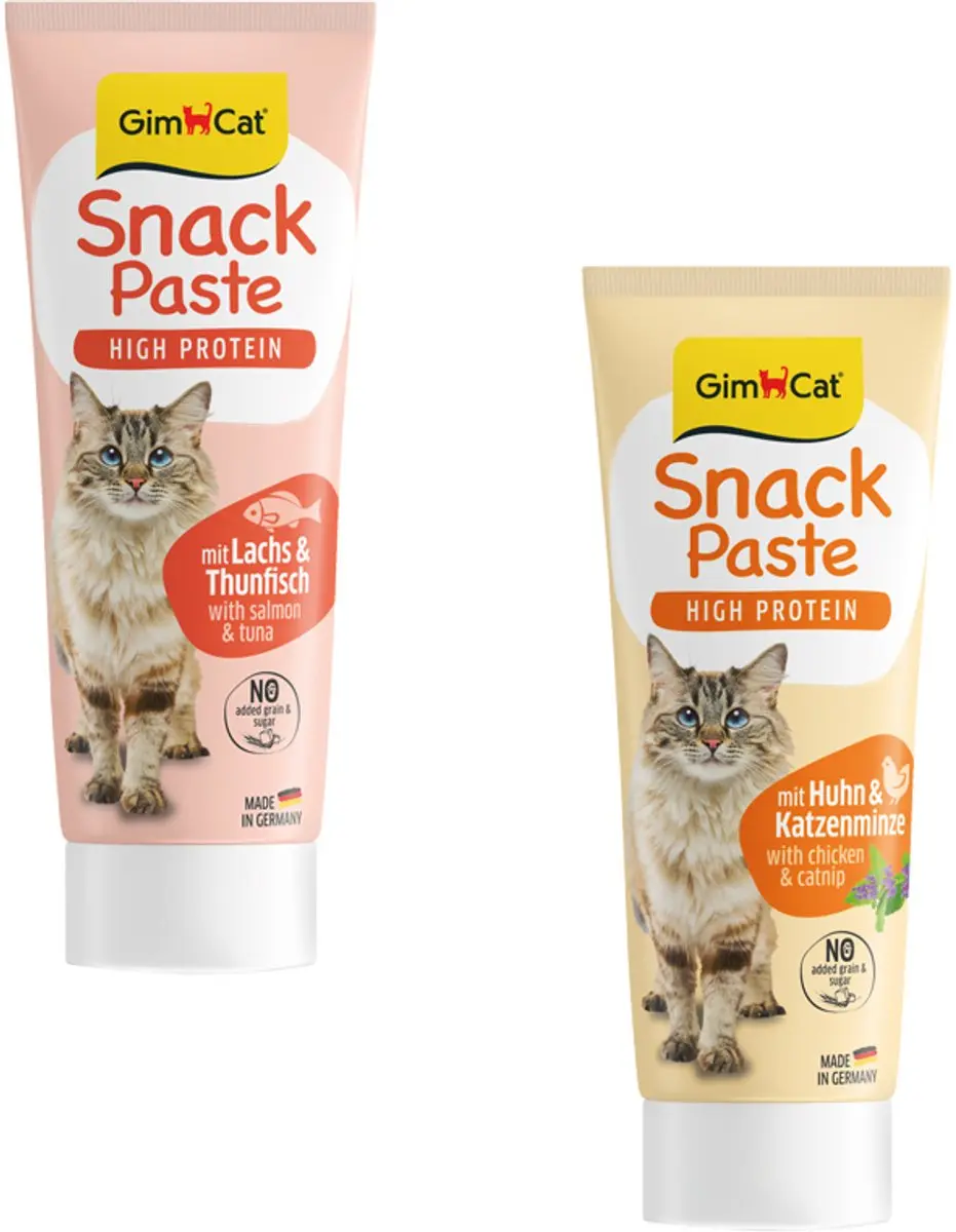 GimCat Snackpasta Kip & Kattenkruid 75g