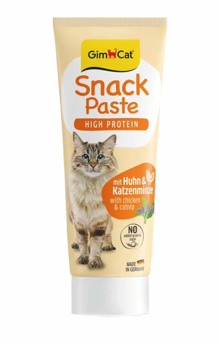 GimCat Snackpasta Kip & Kattenkruid 75g