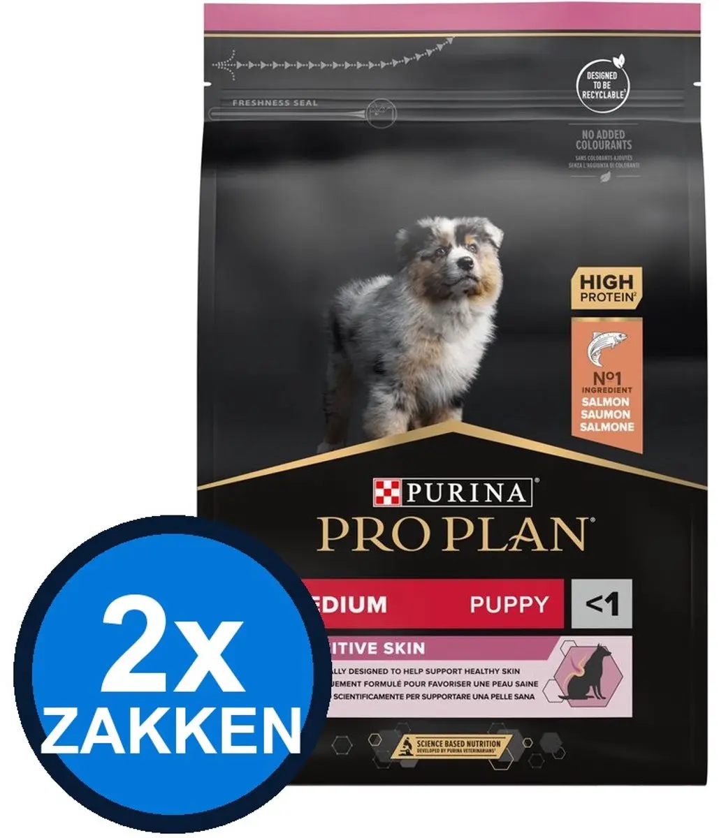 Pro Plan Puppy Medium Sensitive Skin Zalm