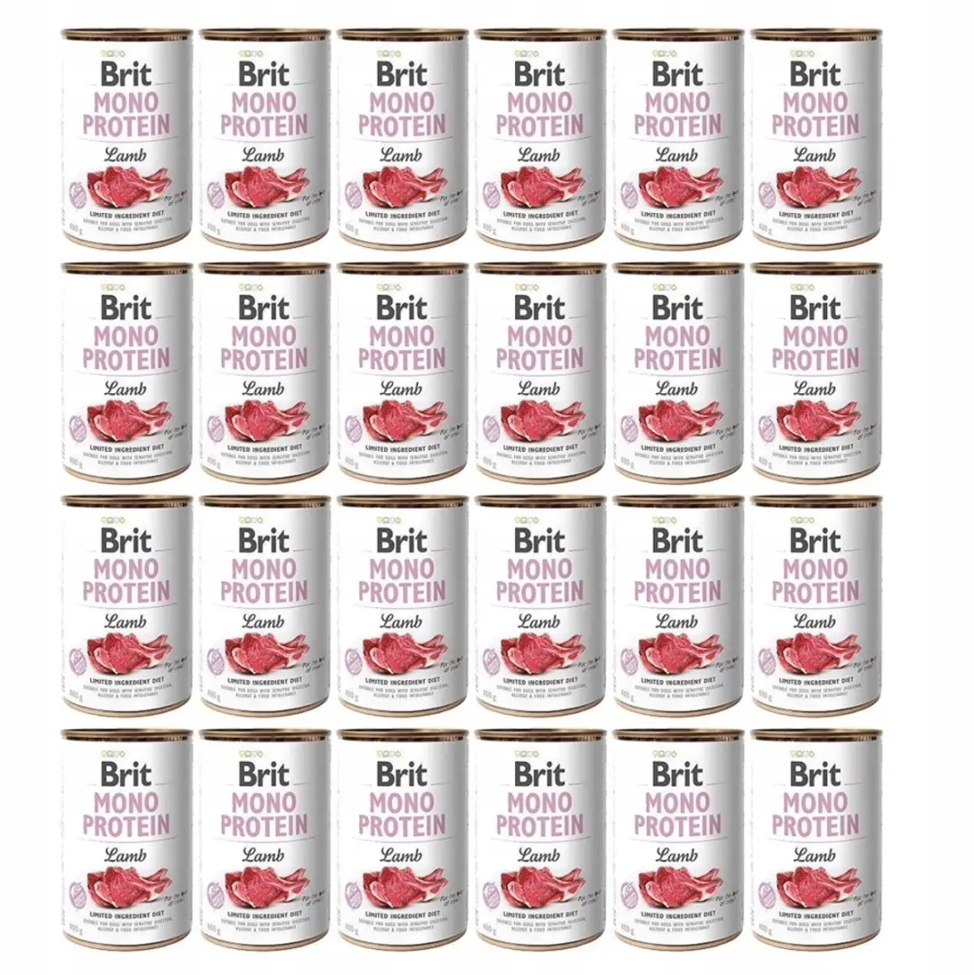 Brit Mono Protein Lam 400g - 24 Stuks
