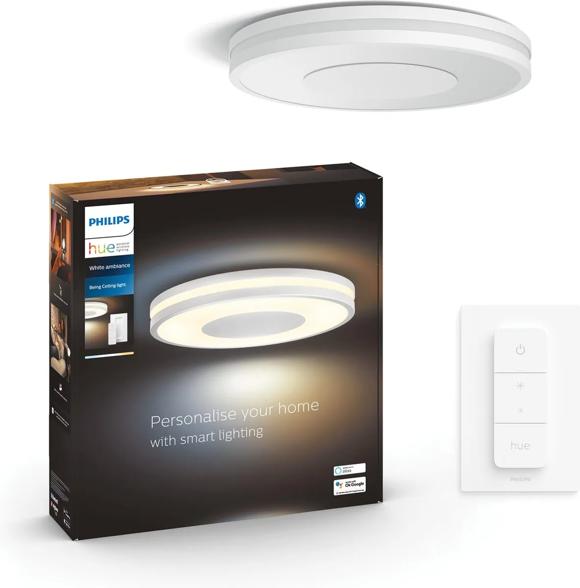 Philips Hue Being Plafondlamp - 2 Lichtpunten - 34,8cm Wit