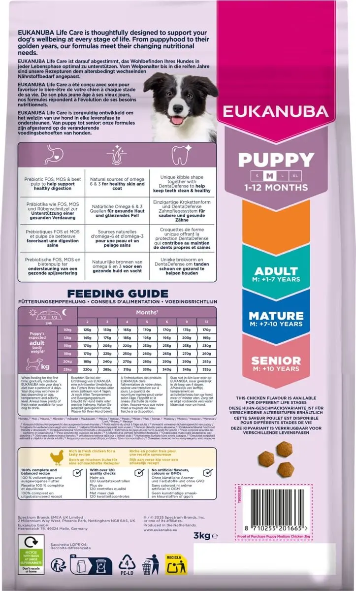 Eukanuba Growing Puppy Medium Breed Hondenvoer 18kg