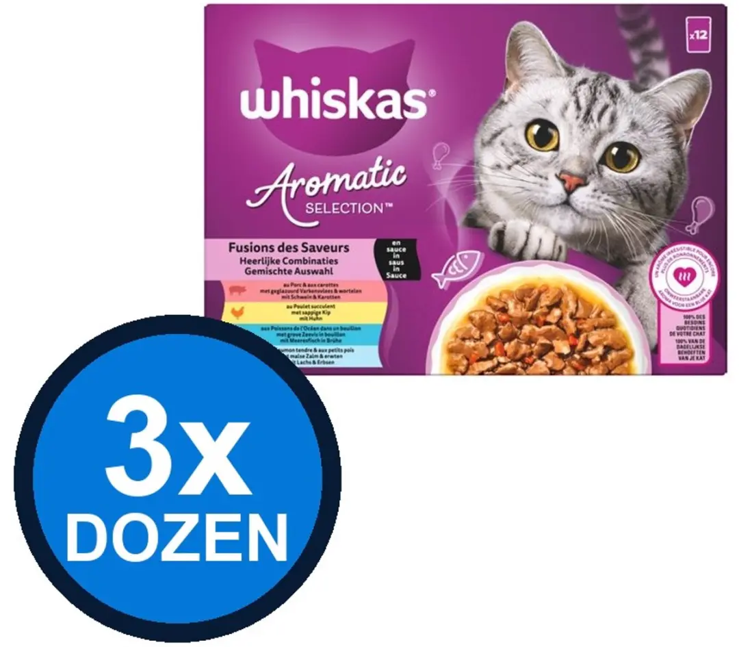 Whiskas Aromatic Selection 1+ Sel Multipack
