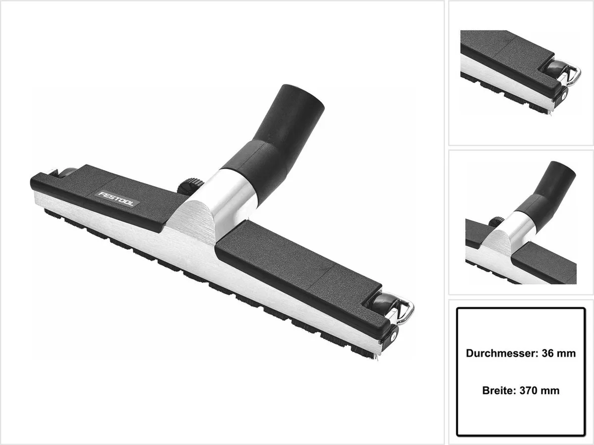 Festool D 36 BD 370 Vloerzuigmond 370mm - Zilver/Zwart