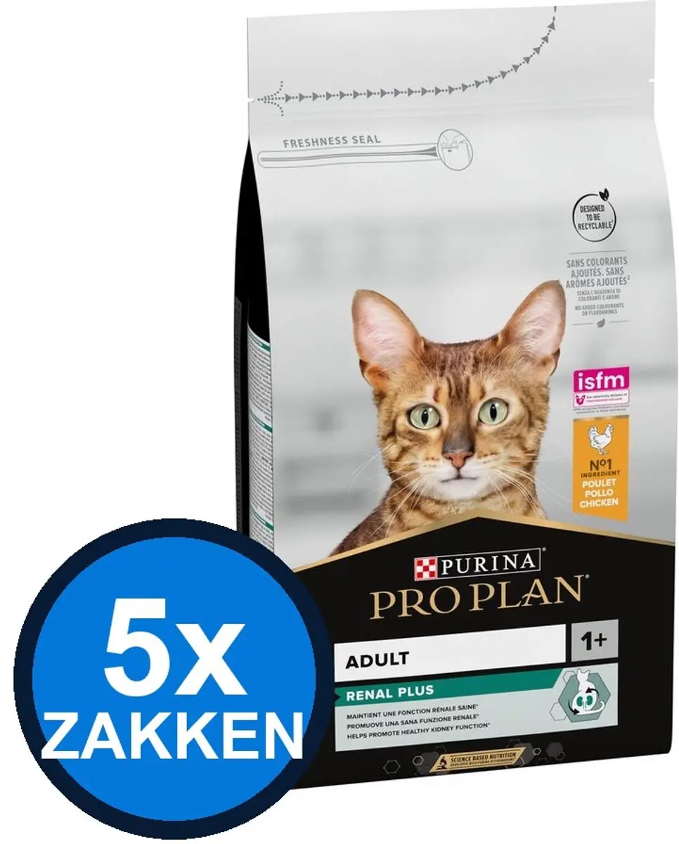 Pro Plan Adult Renal Plus Kip Kattenvoer Droogvoer 7,5kg
