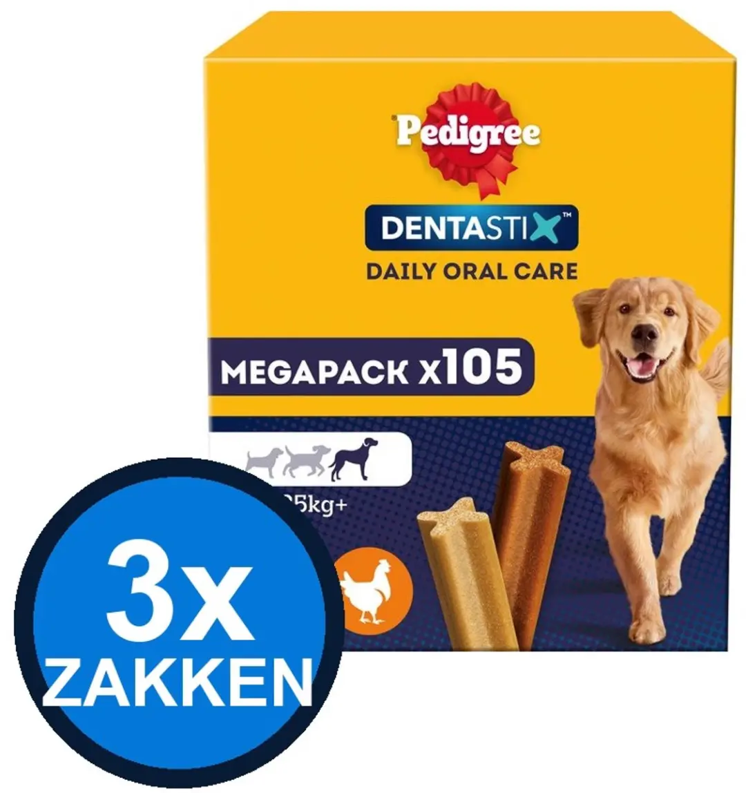 Pedigree Dentastix Maxi Mega Pack 105 Stuks