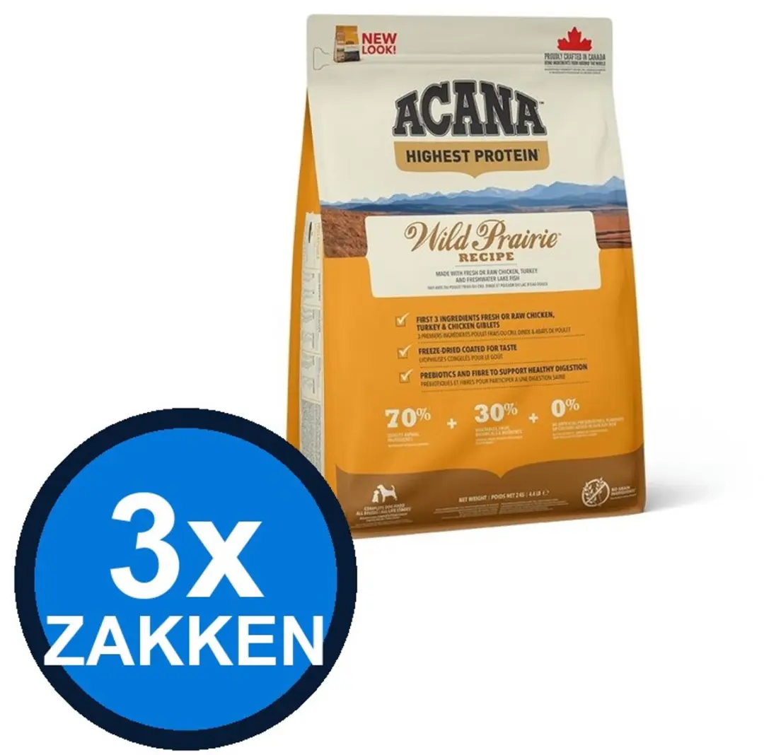 Acana Highest Protein Dog Wild Prairie