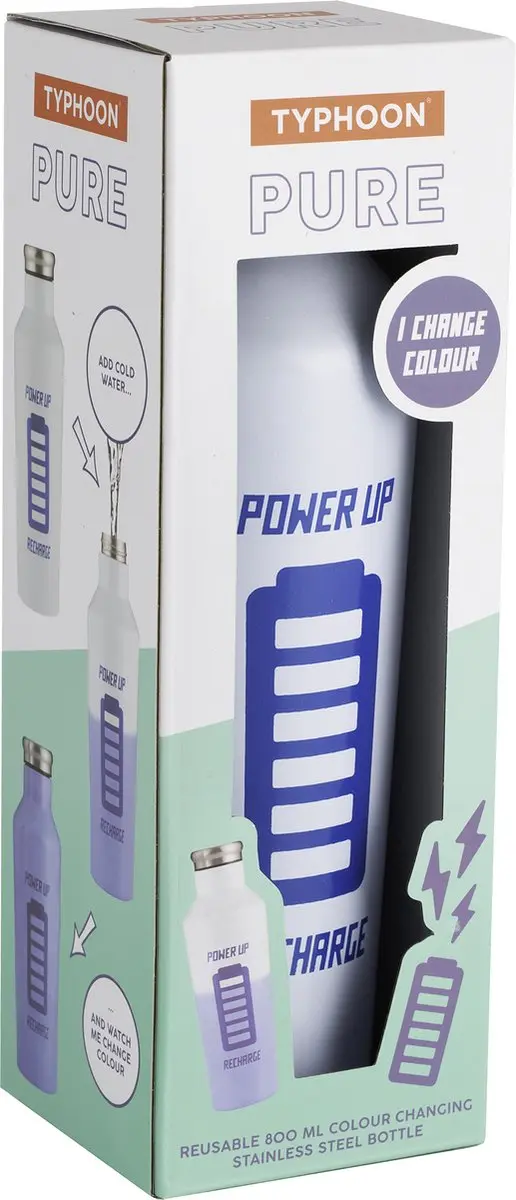 Typhoon Pure RVS Recharge 800ml Fles - Wit