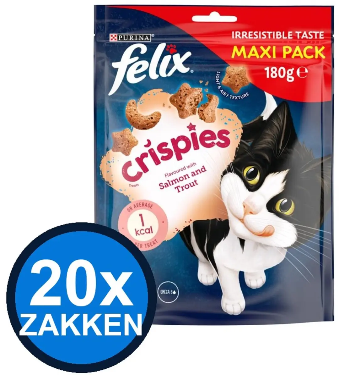 Felix Crispies Zalm & Forel Katten Snacks