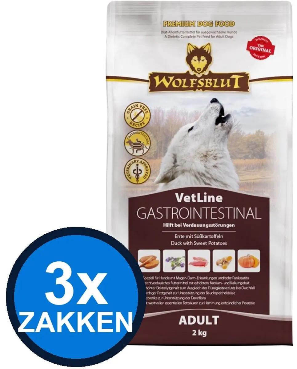 Wolfsblut VetLine Gastrointestinal Hondenvoer Droogvoer 2kg