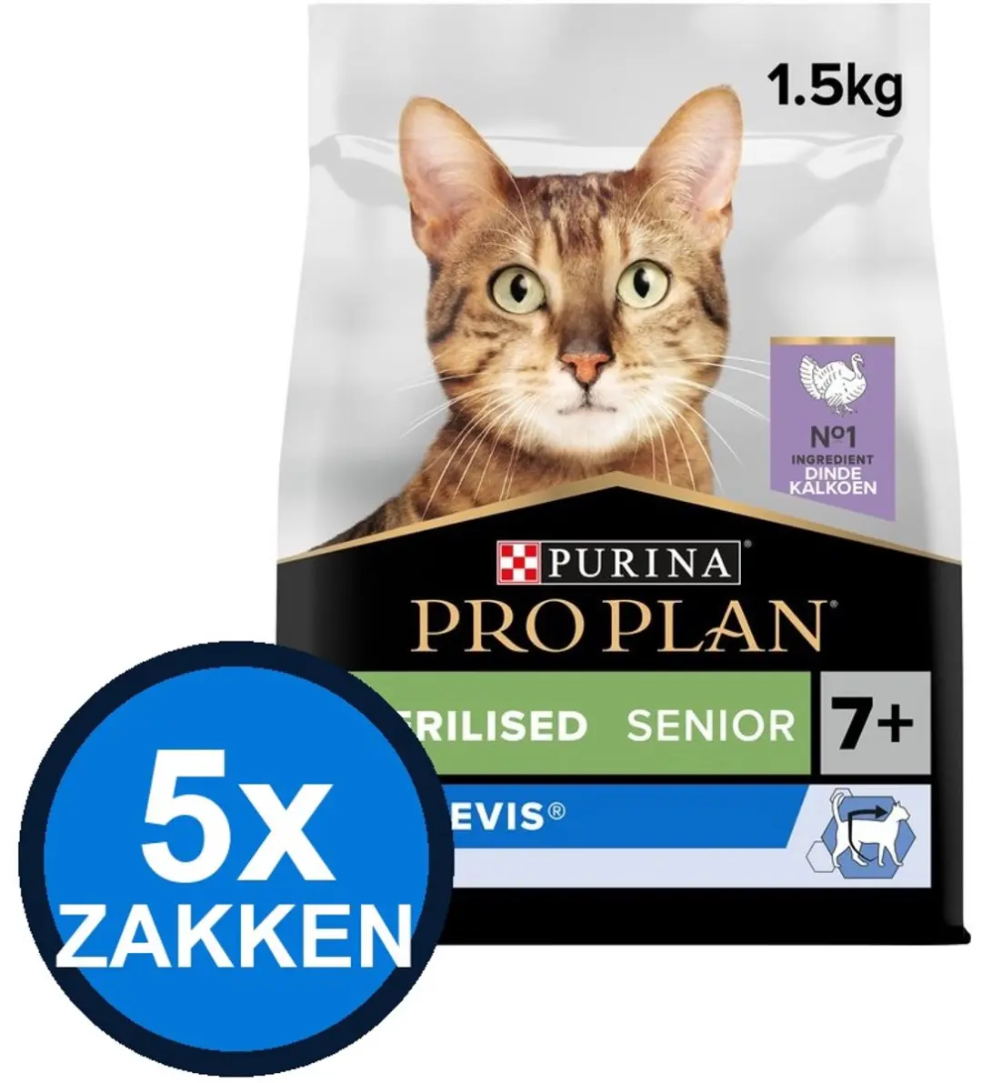 Pro Plan Senior 7+ Kalkoen Kattenvoer Droogvoer