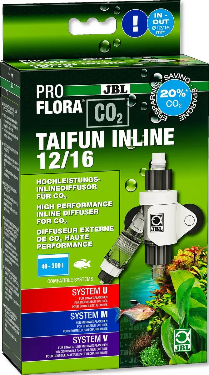 JBL Proflora Taifun CO2 Diffuser 12/16