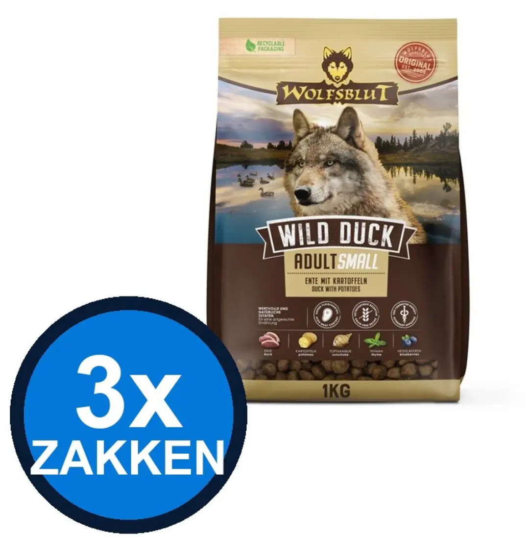 Wolfsblut Adult Wild Duck Small Breed Droogvoer