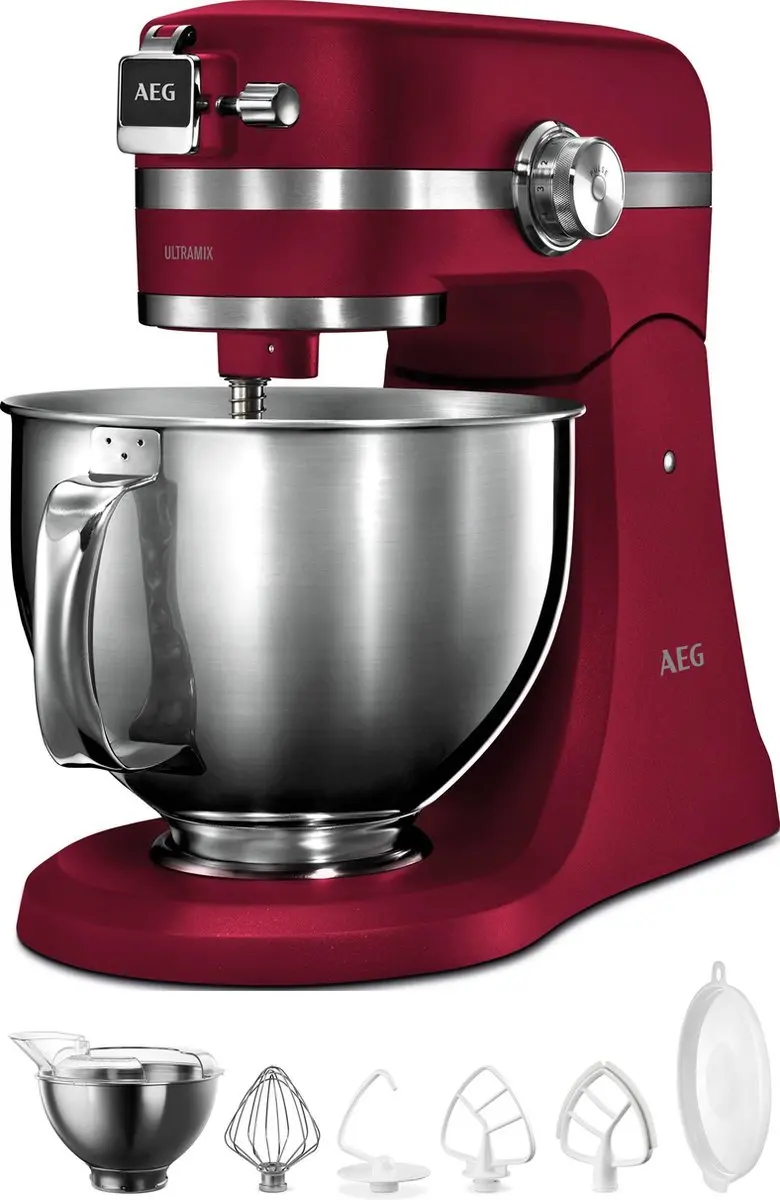 AEG 950008598 Keukenmachine 1200W - 10 Snelheden - Rood