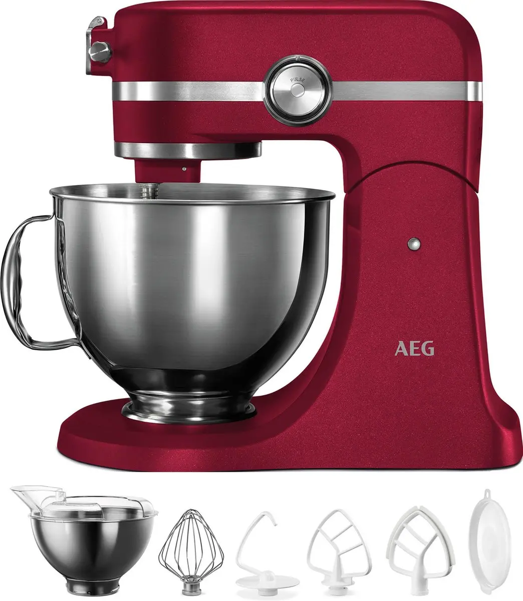 AEG 950008598 Keukenmachine 1200W - 10 Snelheden - Rood