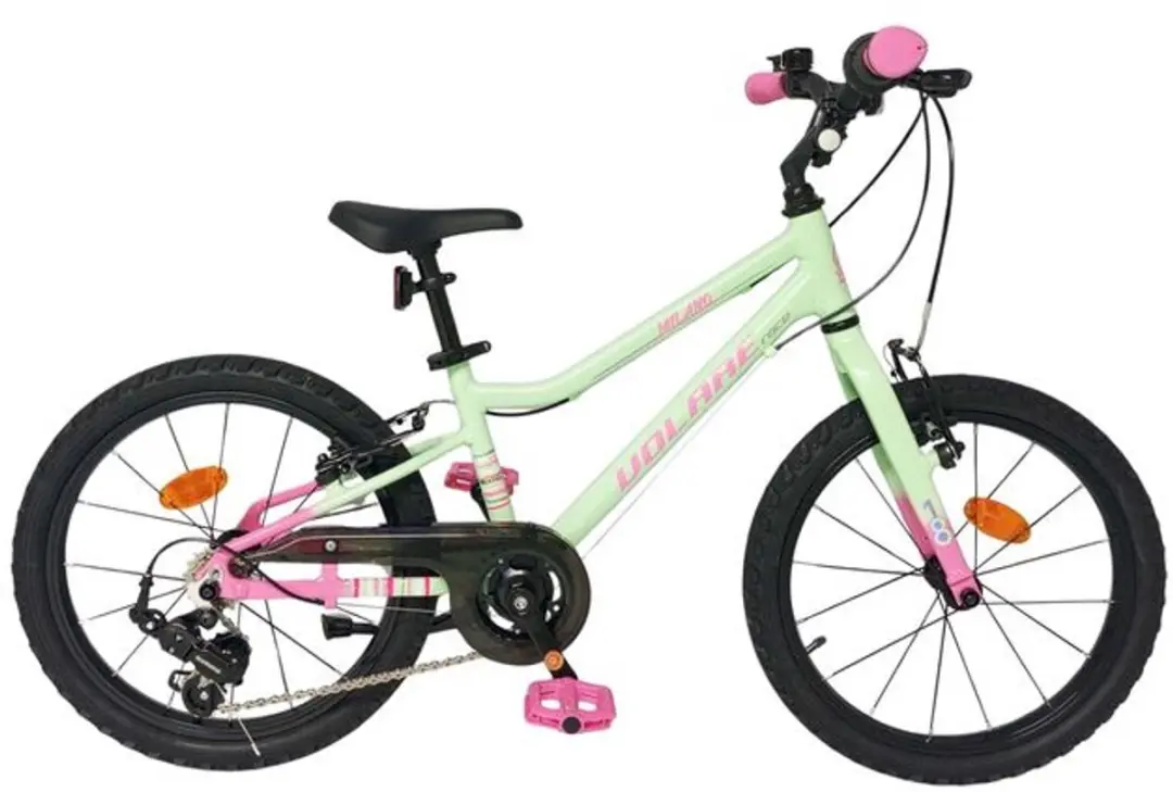 Volare Milano Kinderfiets 14" - Meisjes - 1 Versnelling - Mintgroen