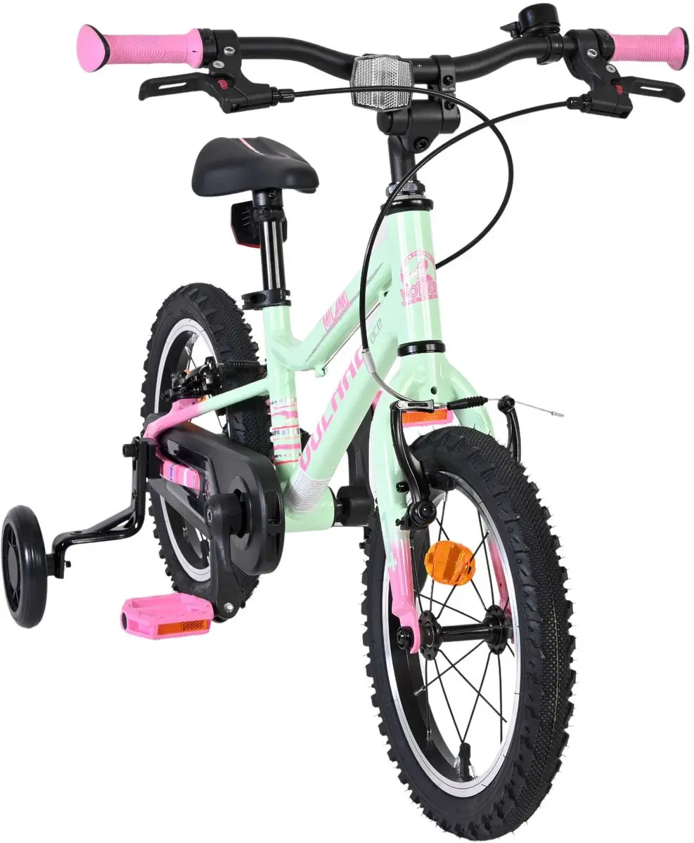 Volare Milano Kinderfiets 14" - Meisjes - 1 Versnelling - Mintgroen