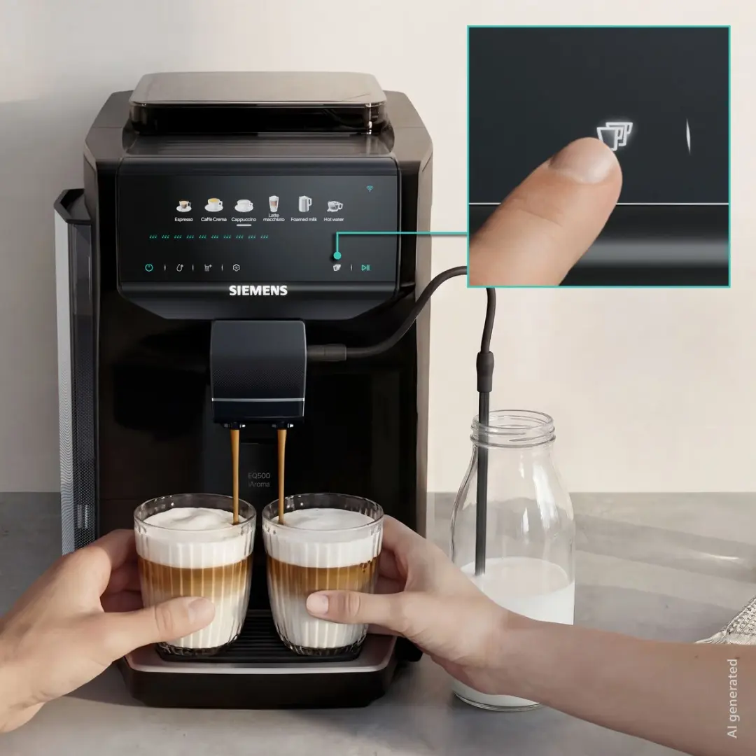 Siemens EQ500 iAroma TP551E09 Volautomatische Koffiemachine - Piano-zwart