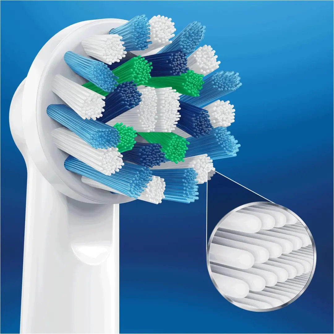Oral-B Cross Action Opzetborstels 3 Stuks - Wit