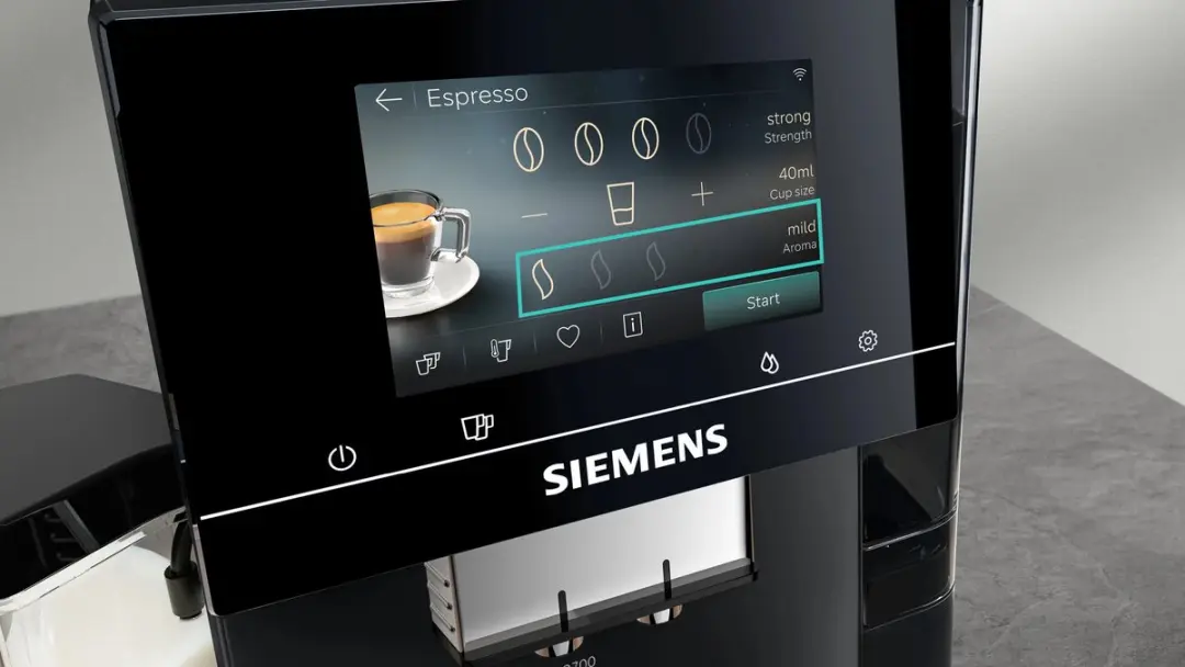 Siemens EQ.700 TQ7X5B03 Espressomachine - 1500W - Roestvrijstaal/Zwart