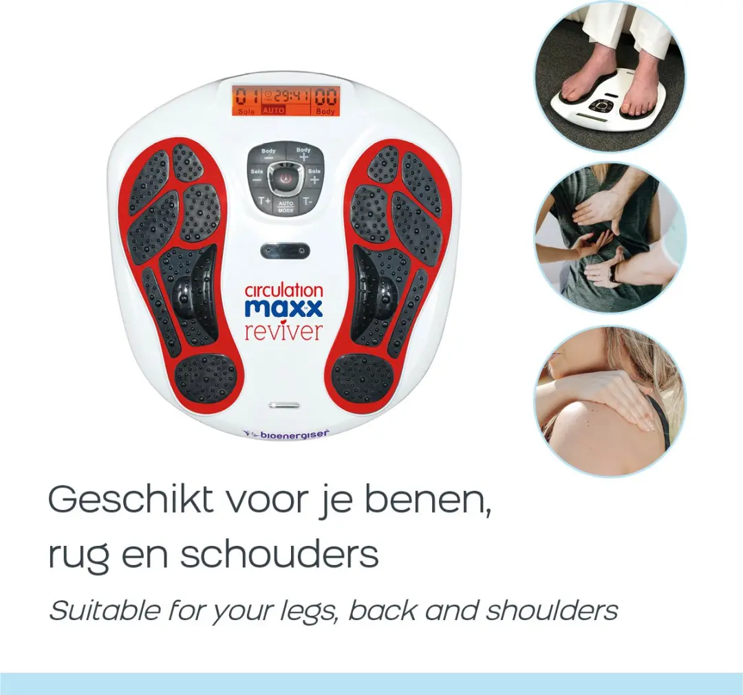 BioEnergiser Circulation Maxx CMI003 Bloedcirculatieapparaat - Voetmassage & Spierstimulatie - Wit - afbeelding 6 van 6