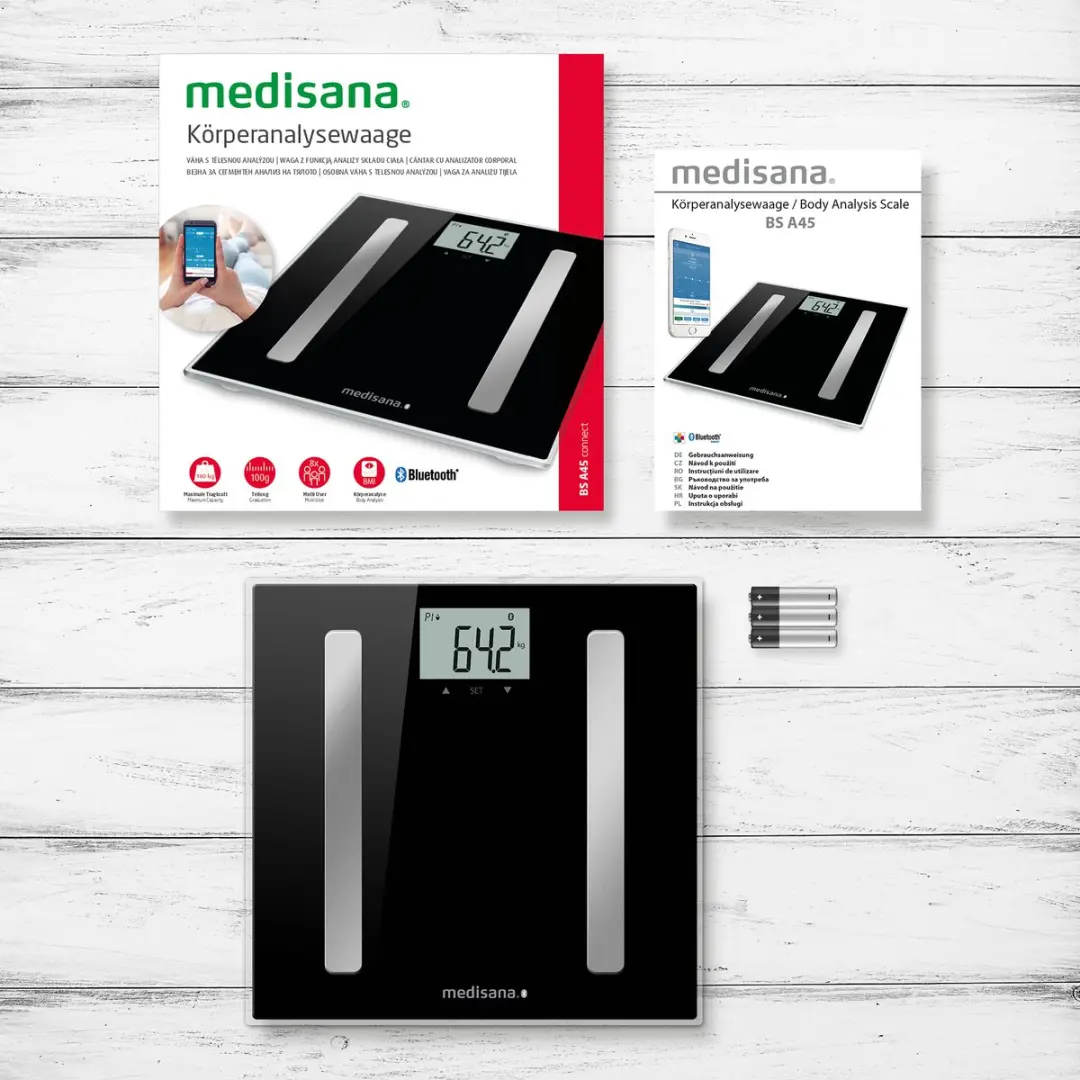 Medisana BS A45 Connect Personenweegschaal - 8 Personen - Zwart