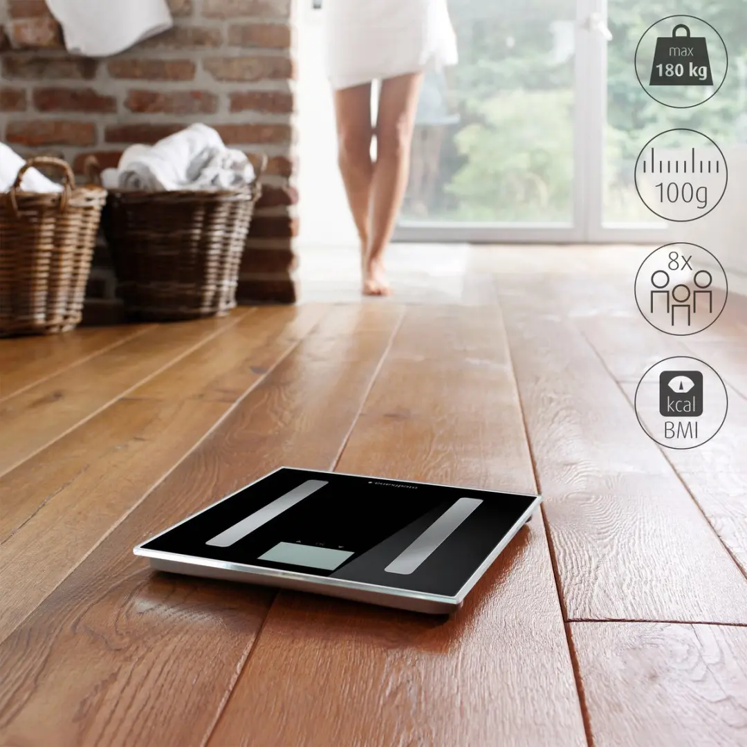 Medisana BS A45 Connect Personenweegschaal - 8 Personen - Zwart - afbeelding 6 van 6