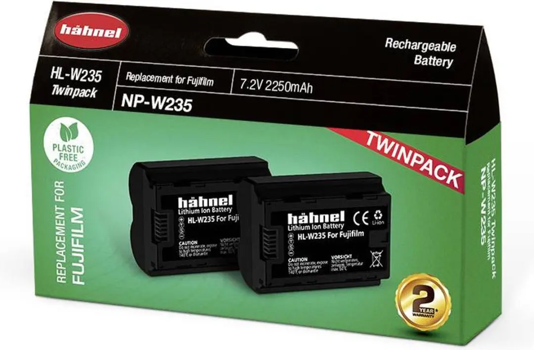 Hähnel Accu Fujifilm NP-W235 2-Pak - 2250mAh