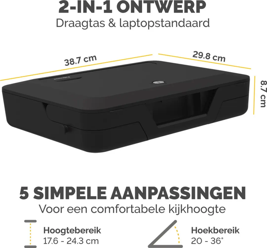 Fellowes Breyta 100016564 Laptopstandaard & Tas 2-in-1 - 14" - Zwart