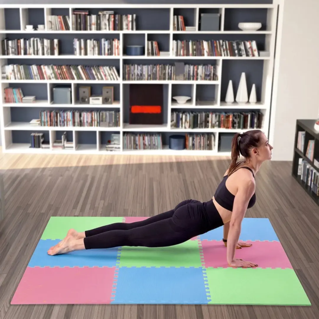 HMS One Fitness Puzzelmat - Set van 9 - 10mm - Multicolor - afbeelding 6 van 6