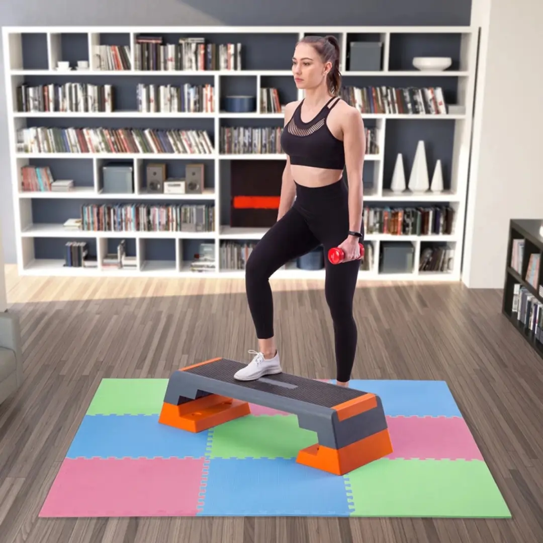 HMS One Fitness Puzzelmat - Set van 9 - 10mm - Multicolor