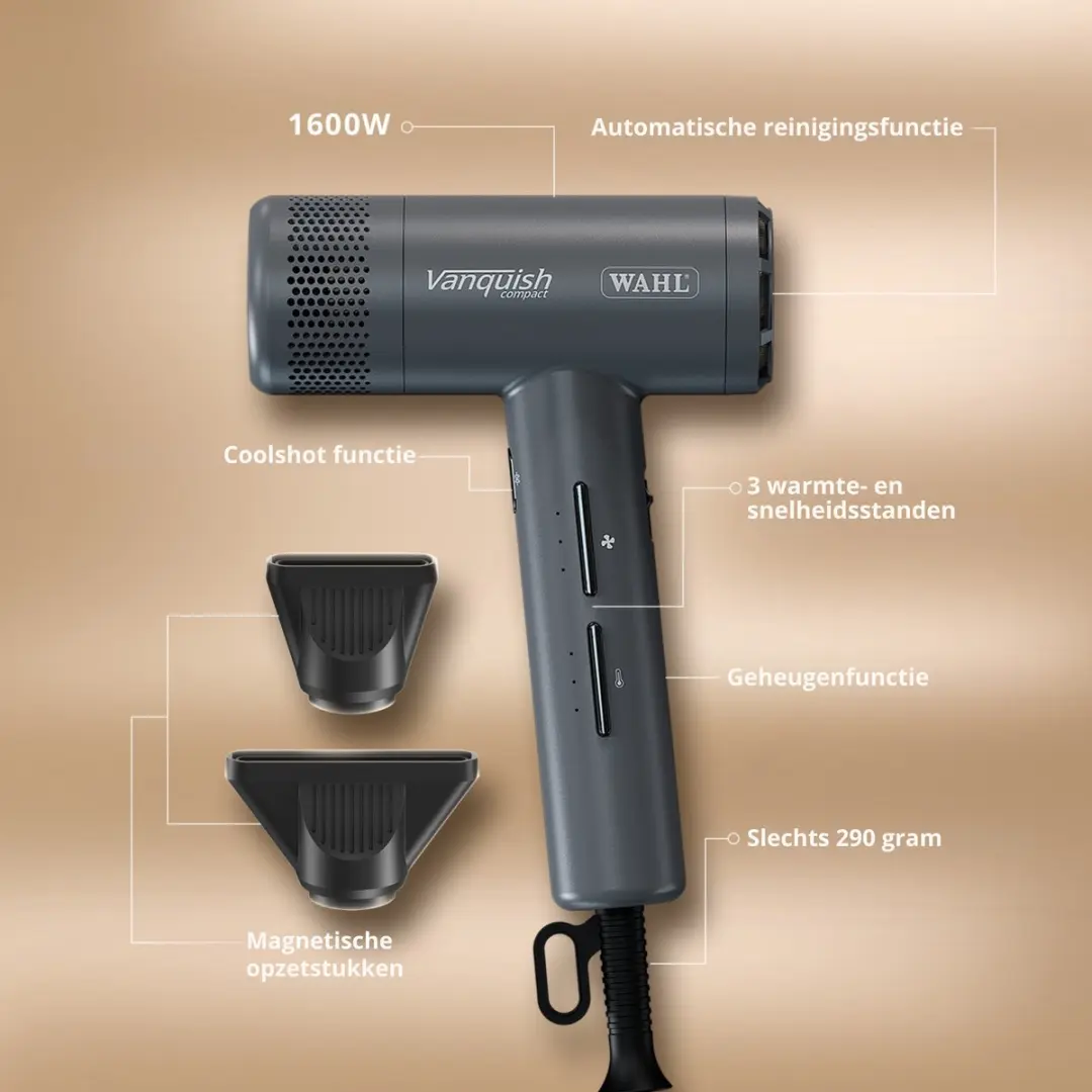 Wahl Vanquish 4322-0475 Haardroger - 1600W - Grijs - afbeelding 6 van 6