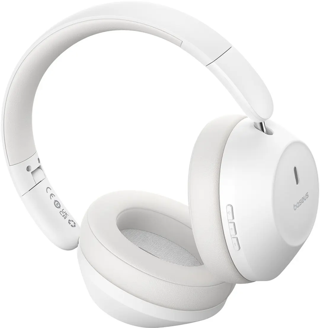 Baseus Bass 30 Max Over-Ear Koptelefoon - Bluetooth 5.3 - Wit